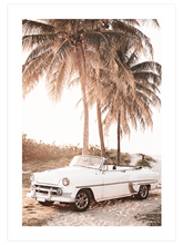 Cabriolet On The Beach - Art Print